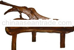 TEAK ROOT BENCH FURNITURE TRBN45