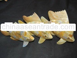 fish crafts from mother of pearl