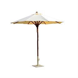 Teak Garden Furniture - Round Parasol 3 Meter