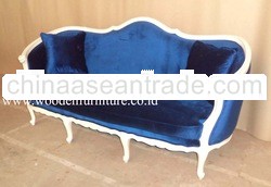 French Provincial Living Room Sofa Antique Reproduction Chair Mahogany Painted Sofa Classic Living R