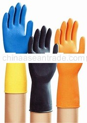 Industrial Rubber Flocklined Gloves