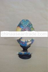 Wooden Duck Egg With "Traditional Farming"