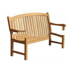 Teak Patio Furniture - Half Oval Bench 150 Cm