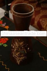 wooden vase