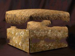 luxury sofa made from seashell at gold mop