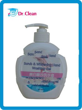 300ml OEM Scrub & Whitening Hand Washing Gel