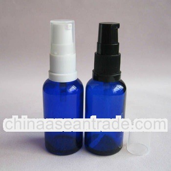 30ML Essential Oil Blue Glass Bottle with Drop Pump