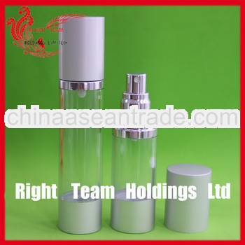 30ML aluminum airless bottle pump bottle with over cap