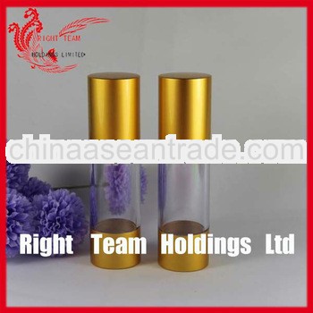 30ml aluminium cosmetic bottle airless pump bottle