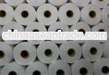 30s raw white polyester spun yarn for knitting