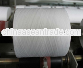 30s raw white virgin polyester spun yarn