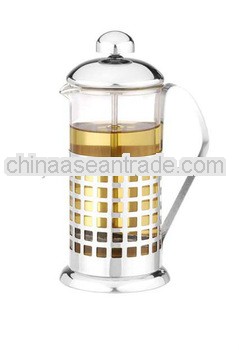 350ml Hight Borosilicate Glass Tea Pot French Press Coffee Maker