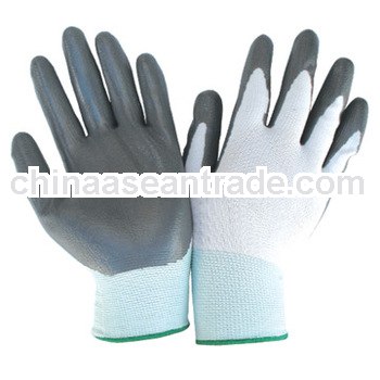 38-42g/pair cheap price nitrile coated glove thin knit gloves