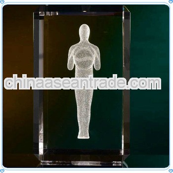 3D Crystal Laser Engraving Block for Business Gifts