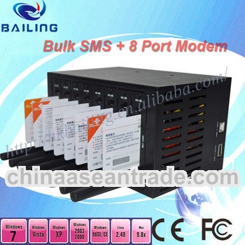 3G Modem Pool 3G 8 Port Modem Pool for send bulk SMS MMS support TCP/IP Open AT Command