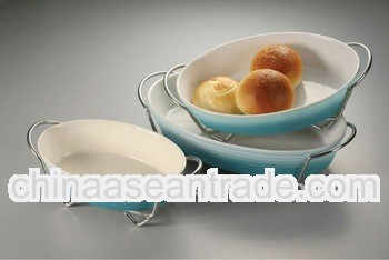 3PCS OVAL BAKER SET