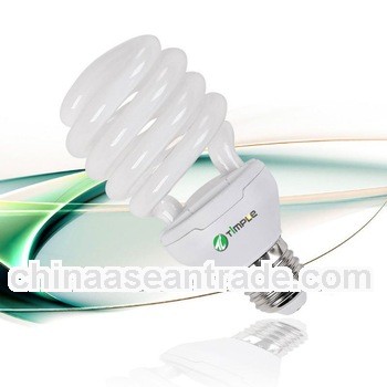 3W to 55W half spiral energy saving lamp