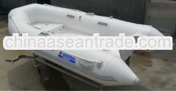 3.1m double fiberglass hull RIB inflatable boat