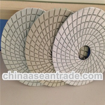 3" 4" 5" 6" 7" Diamond resin bond wet/dry use polishing pad for angle grind