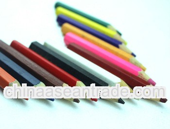 3.5" hotsale jumbo color pencil set with logo and sharpener for kids