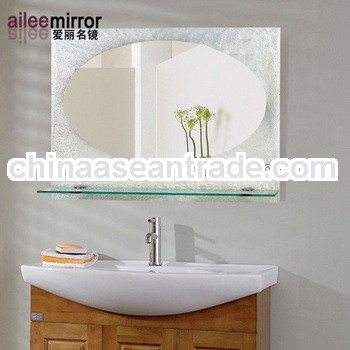 3-6mm silver mirror wooden bathroom mirror cabinet