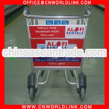 3 Wheel High Quality Aluminum Hand Brake Airport Cart