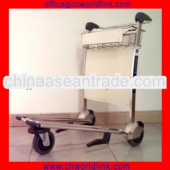 3 Wheels Stainless Steel Nested Luggage Trolley