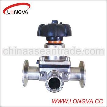 3 way stainless steel diaphragm valve