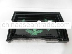 Lacquer tray, mother of pearl tray, square tray