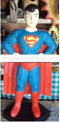 Best Quality Home Decoration Superman Wooden Sculpture