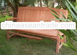 Teak outdoor furniture stacking bench