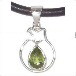 Silver Gemstone Pendant