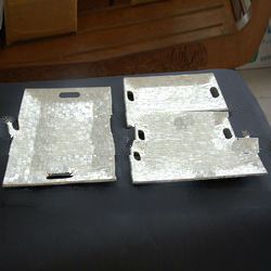 seashell mosaic from capis for trey art tableware set