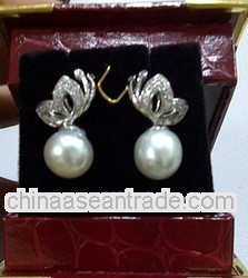 Likita Jewelery #11 - Pearl Earrings with White Gold 18 K