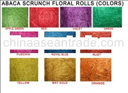 Abaca Scrunch and Sinamay Rolls