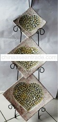 beautiful handmade craft mosaic glass plate sets for decoration(02)