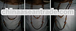 Long Wooden Beads Necklace