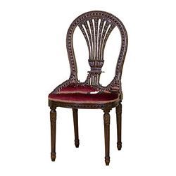 Mahogany Plain Louis Dining Chair