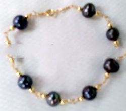 10k Bracelets With Cultured Pearls