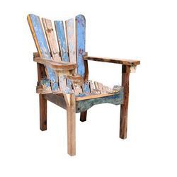 TEAK BOAT WOOD CHAIR