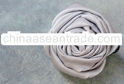 Handmade Satin Fabric Rose for Hair Accessories