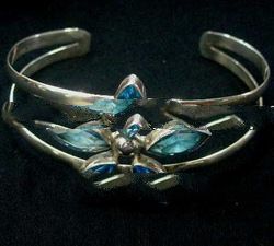 Blue Flower Bracelet