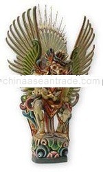 Wooden Garuda statue