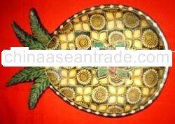 wood Pineapple plate