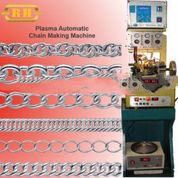 18K White Gold Automatic chain making machine with Plasma