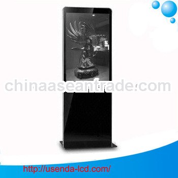 42" shopping mall floor standing advertising kiosk with/without built in pc