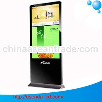 46''Indoor LCD Advertising product,floor standing multimedia display,kiosk media player