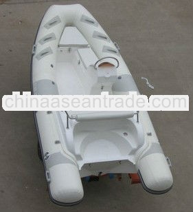 4.2m fiberglass rigid inflatable speed boat