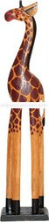 WOOD GIRRAFE ANIMAL STATUE 09