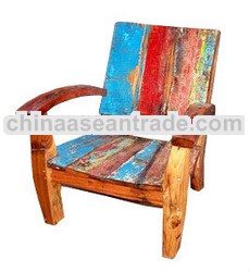 CHAIR MADE OF OLD BOAT WOOD BWC12